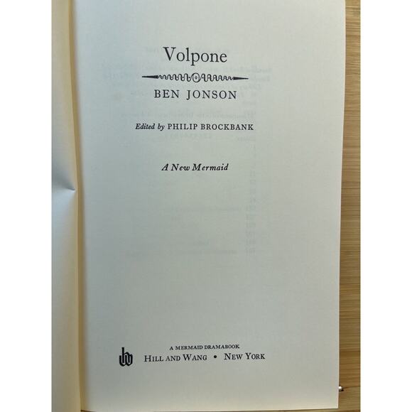 Volpone by Ben Jonson Published in 1968 Paperback - Picture 7 of 13